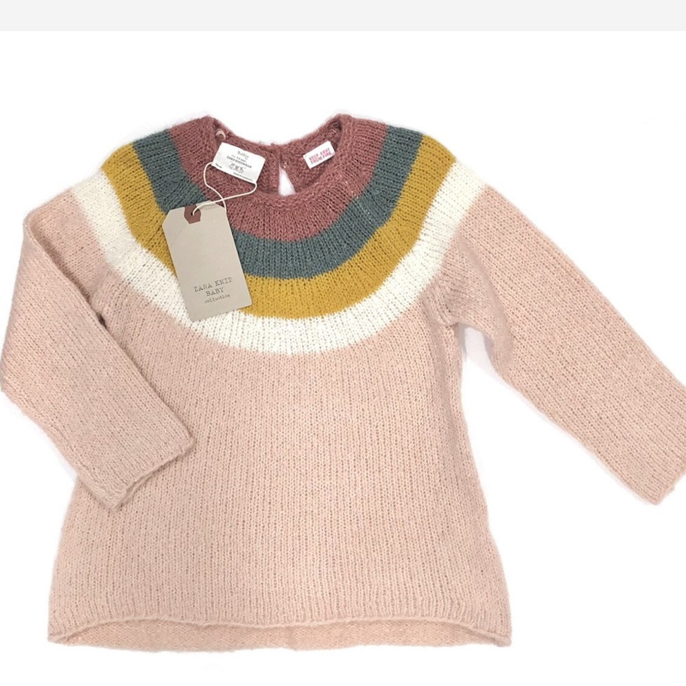 Zara Baby Pink Knit Sweater
